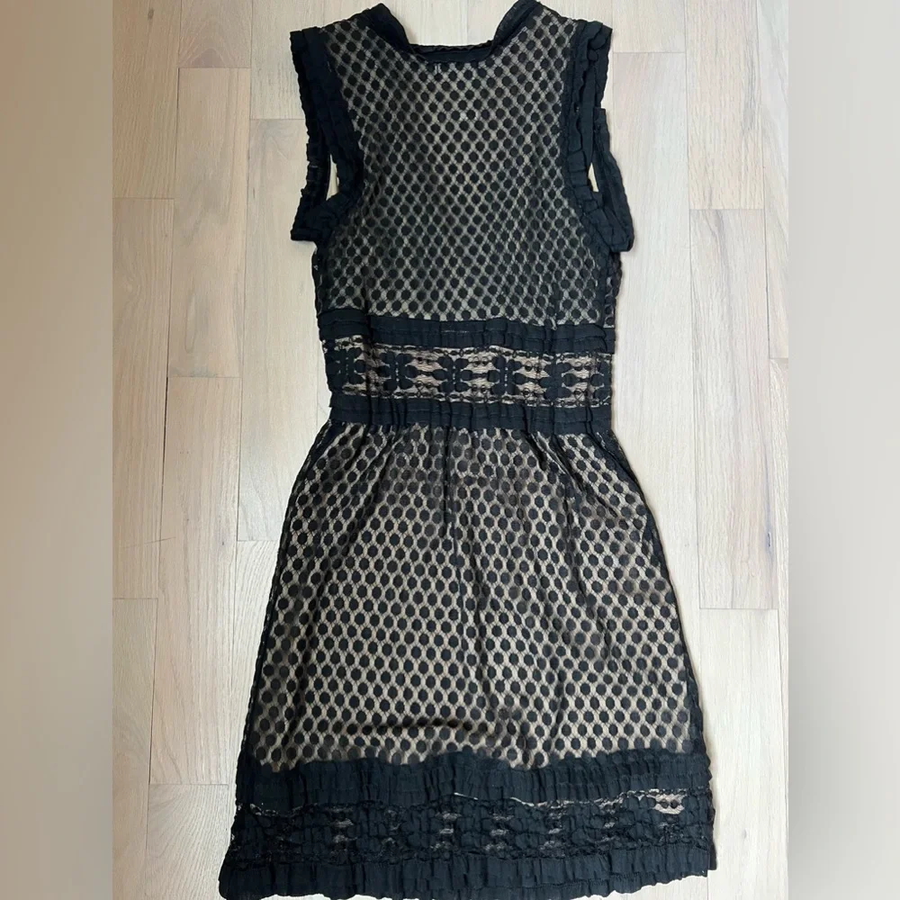 Max Studio Black Dress Sz M - Picture 5 of 9